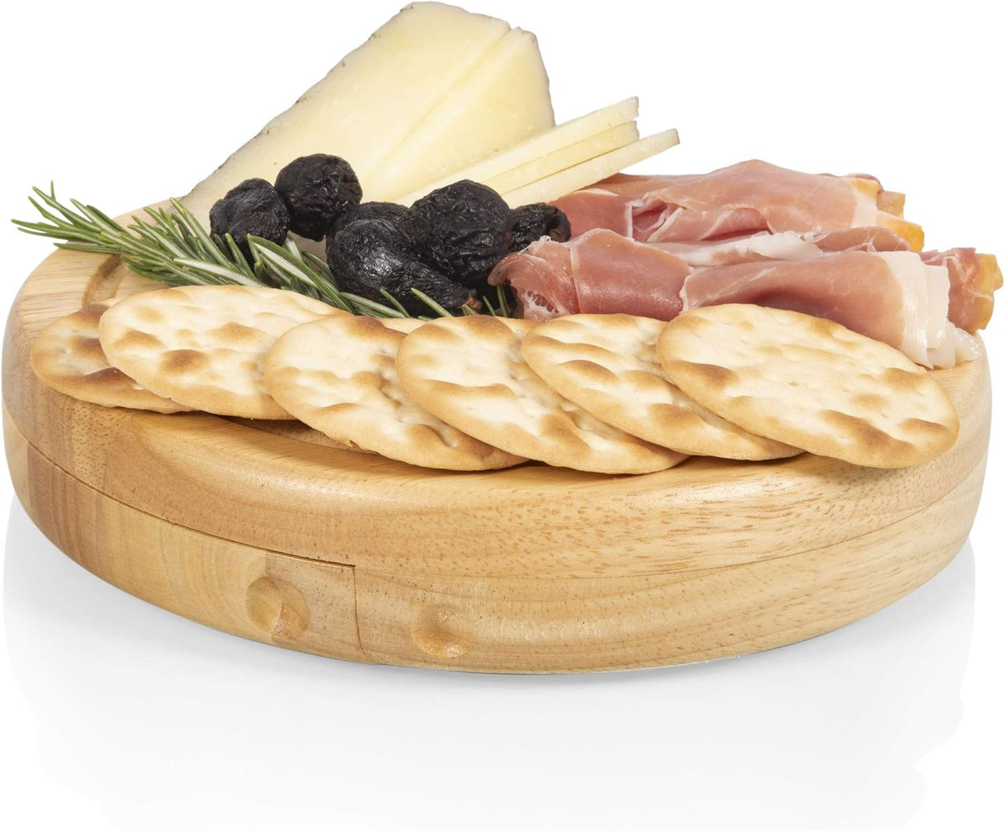 Picnic TIME NFL Brie Cheese Board and Knife Set - Charcuterie Board Set - Wood Cutting Board - Colors A