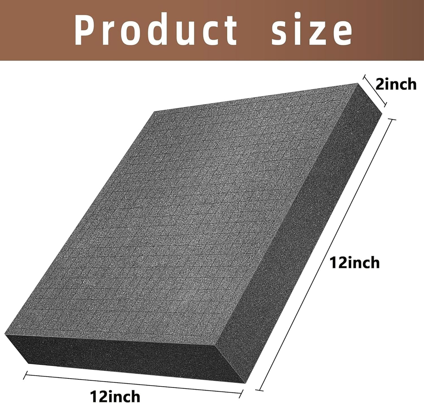 DECOHS 4 PCS Pick Apart Foam Insert- 2 Size Pick and Pluck Foam- Pluck Pre Cube Sheet Foams with Bottom Use for Board Game Box Cases Storage Drawer (Length 12 Inch)
