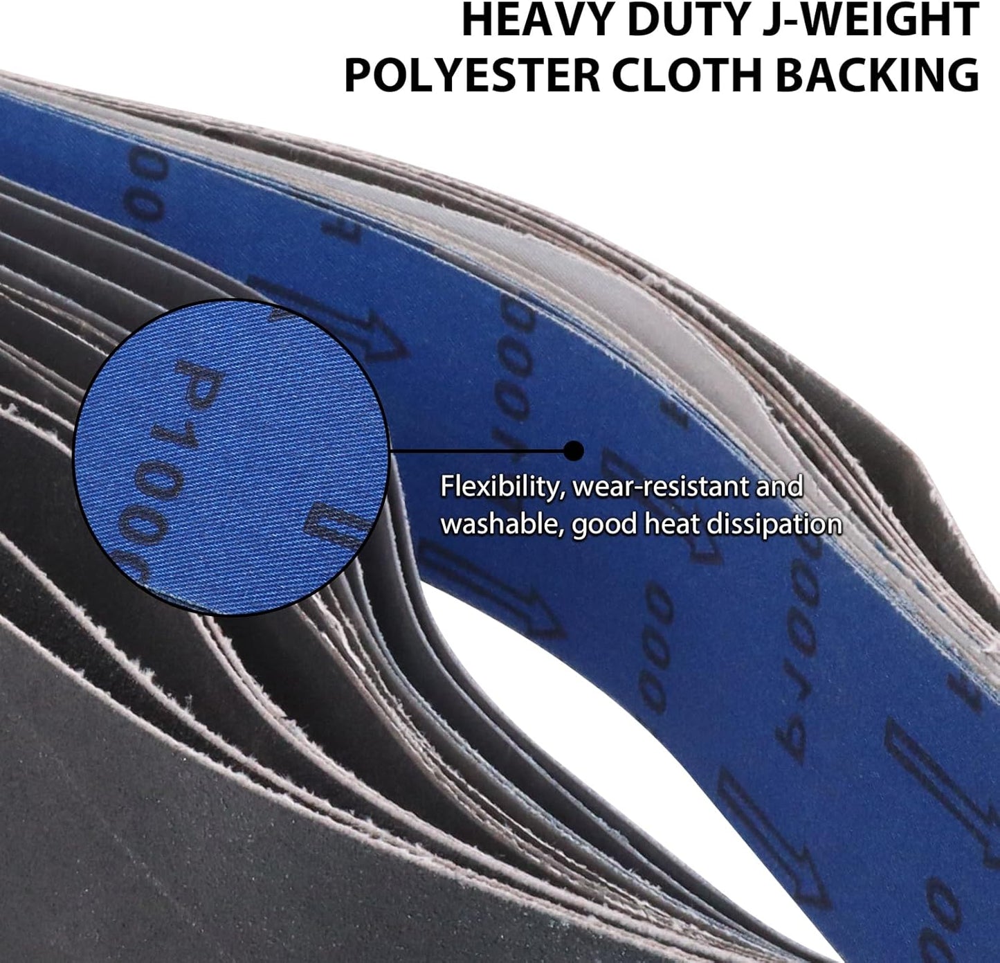 1x30 Inch Silicon Carbide Sanding Belts, 4 PCS Each of 80,120, 240, 400, 800,1000 Grits Knife Sharpening Belt Kits for 1 x 30 Inch Belt Sander, 24 Pack