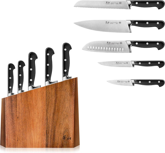 Cangshan V2 Series 59908 6-Piece German Steel Forged Knife Block Set