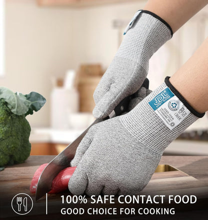 JDL ANSI A6 Cut-Resistant Gloves for Women, Food Grade, Knife Protection, Glass Handling, Superior Comfort & Lightweight, Pink, Small