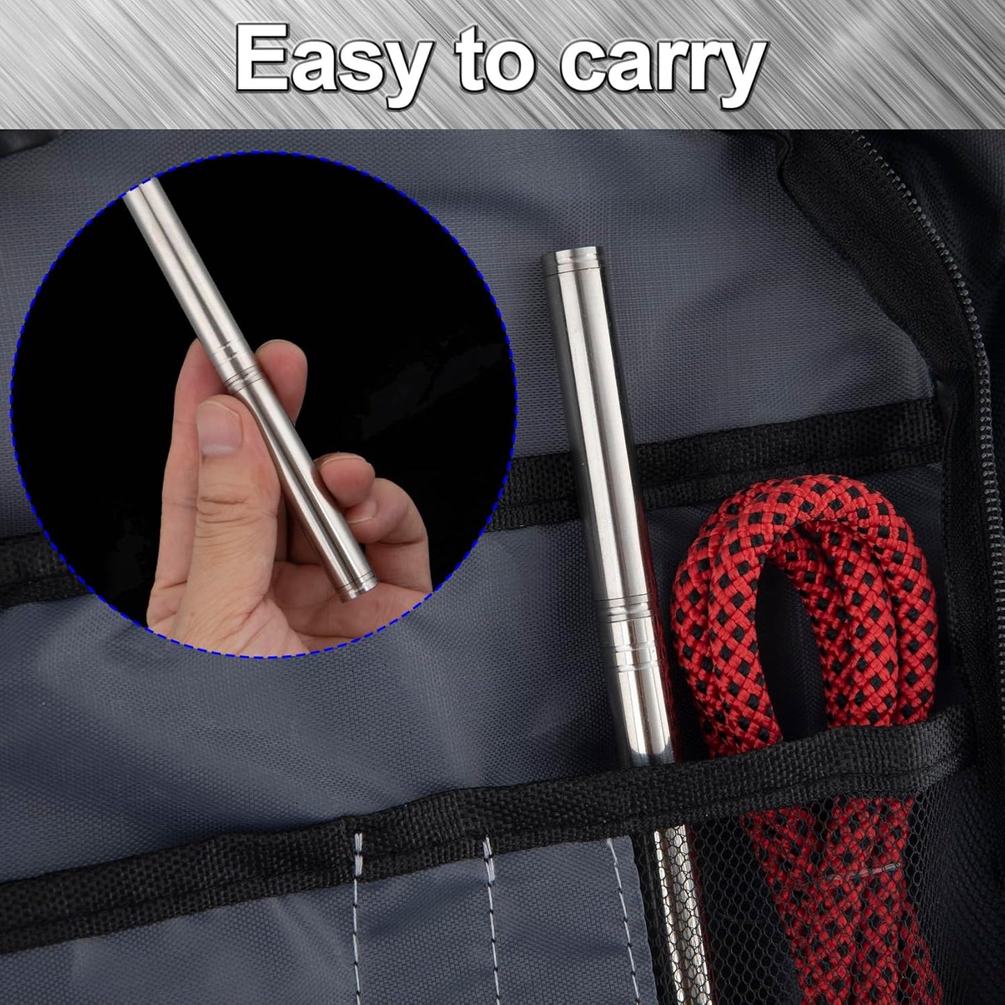 2pcs Stainless Steel Blade with Sheath, Portable Pocket Fruit Knife, All Steel Solid Handle Blade, Multipurpose Mini Knife for Travel Outdoor Camping Picnic Fishing Hunting- Silver