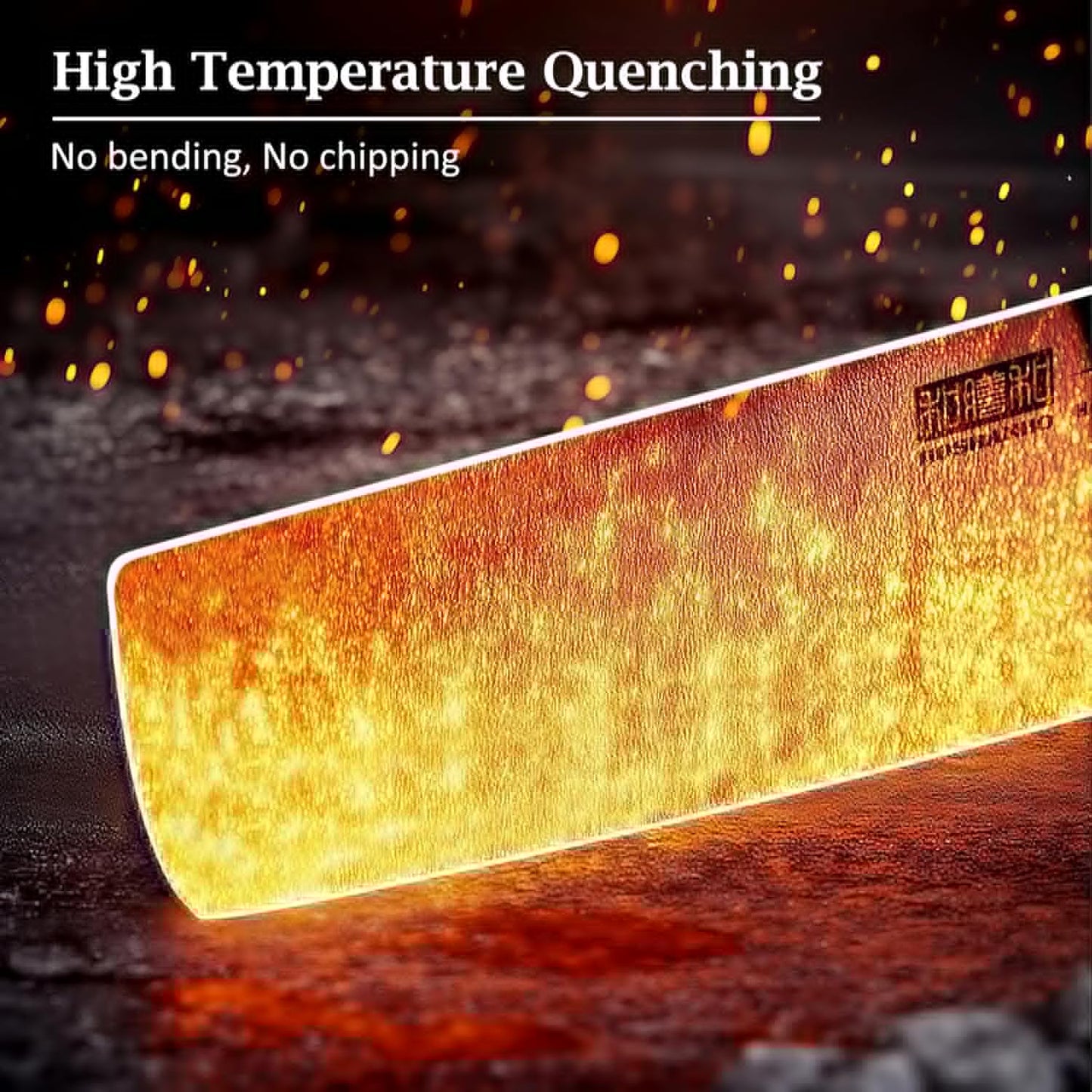 HOSHANHO Cleaver Knife 7 Inch, Razor Sharp High Carbon Powder Steel Meat Cleaver, Professional Butcher Chopper Kitchen Knife for Meat Cutting Vegetable Slicing