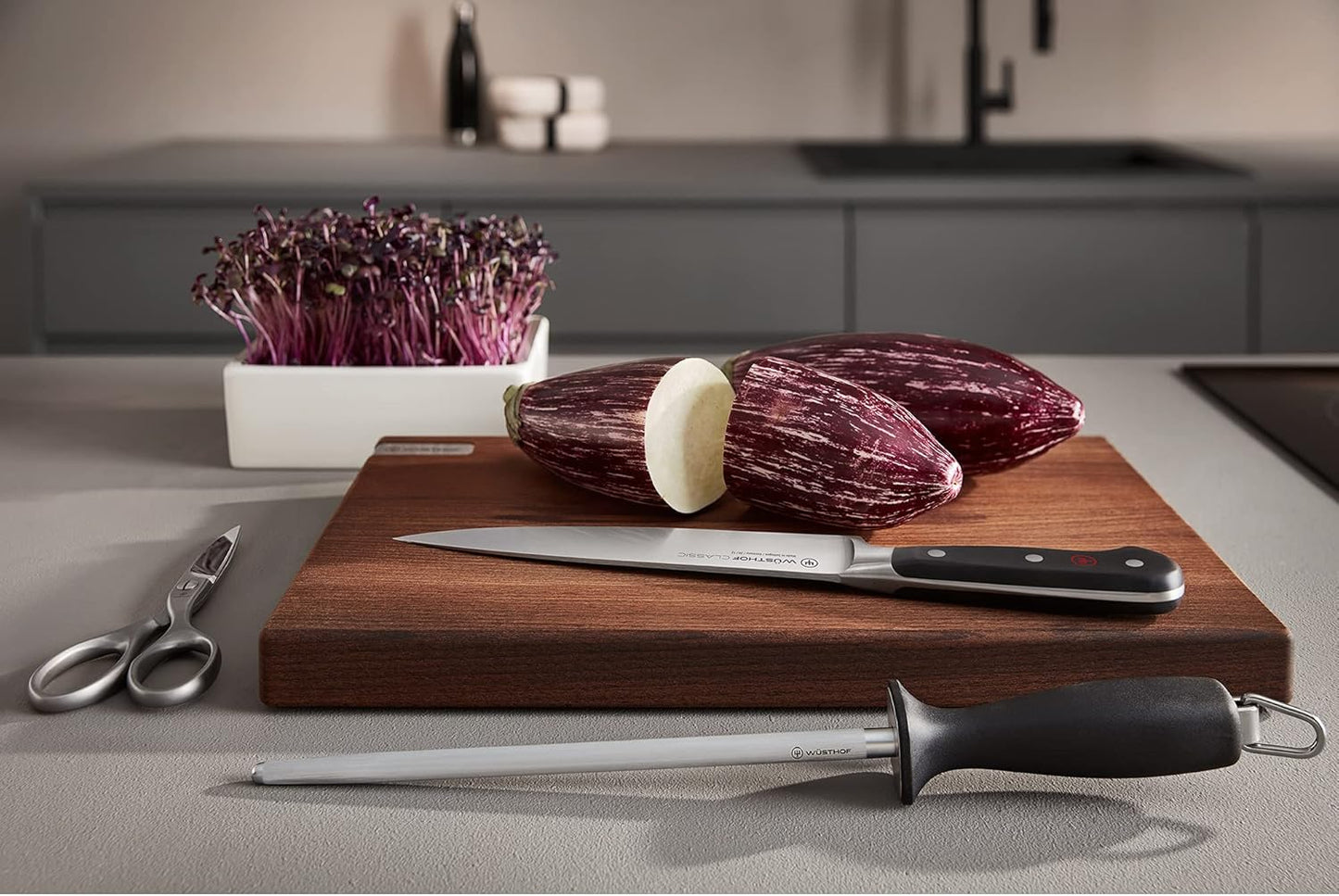 WÜSTHOF Stainless Kitchen Shears with Synthetic Grips