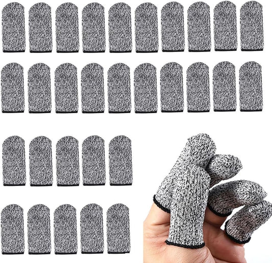 30 Pack Rotary Tool Finger Cots Cut Resistant Protector Finger Covers Finger Guards for Mini Cordless Rotary Tool Stone Carving Polishing Diamond Burrs Jewelry Polisher Polishing Buffing Wheel