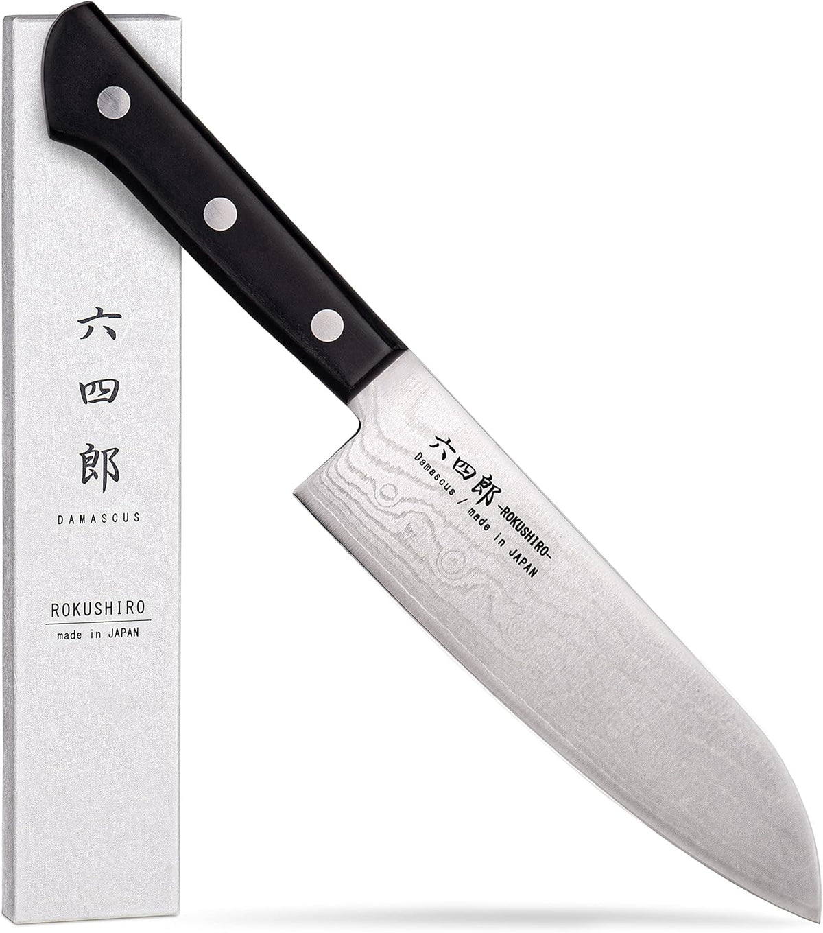 Gyuto Knife 7.1-Inch (180mm), 37-Layer VG10 Damascus Hammered Kitchen Chef Knife, High Carbon Stainless Steel Forged Blade