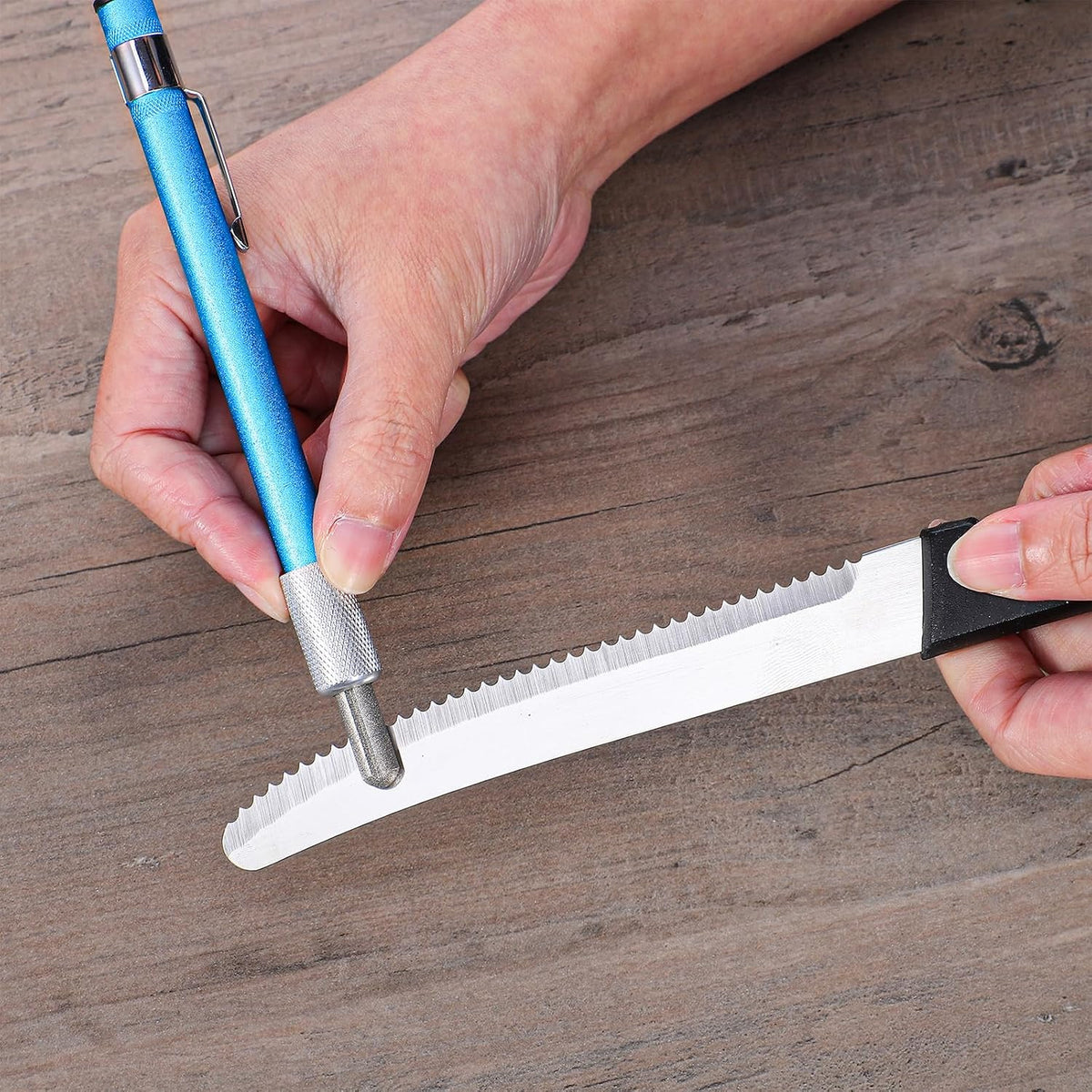 2 PCS Diamond Sharpening Rod, Pocket Knife Sharpener Rod Retractable Knife Sharpener Steel Small Diamond Sharpeners Multifunctional Knives Sharpening Tool for Kitchen Outdoor Serrated Stick Tools