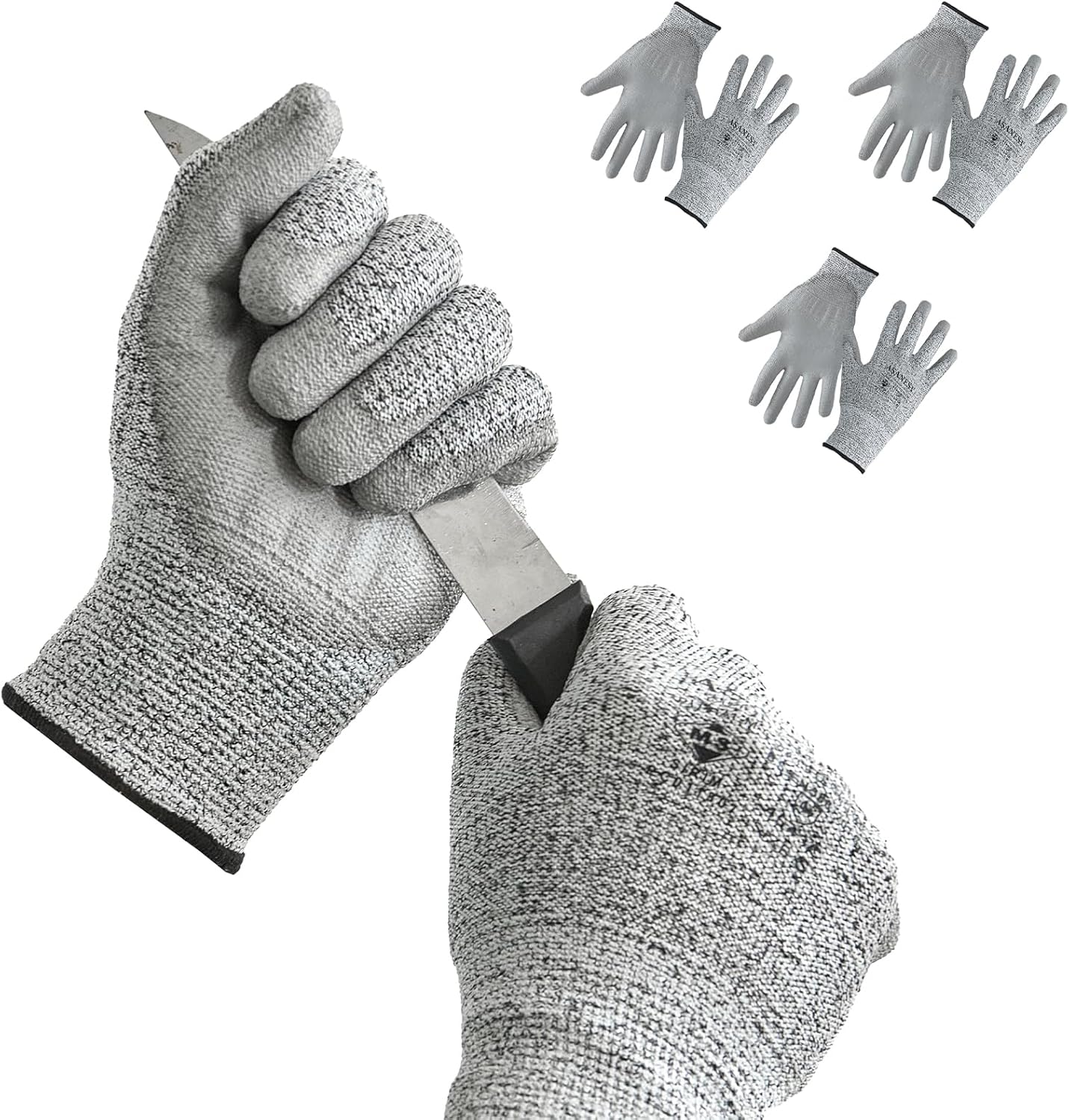 Cut Resistant Work Gloves,PU coated palm Gloves,Durable Cutting Gloves for Fishing, Woodworking, Gardening,welding