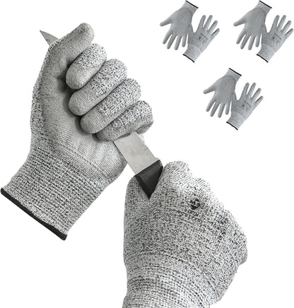 Cut Resistant Work Gloves,PU coated palm Gloves,Durable Cutting Gloves for Fishing, Woodworking, Gardening,welding