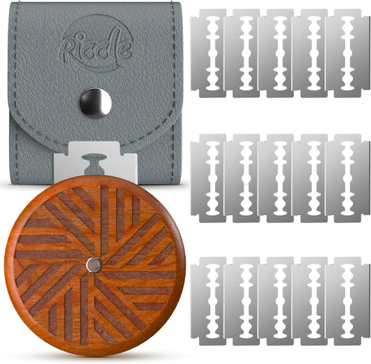 Bread Lame Slashing Tool, Dough Scoring Knife with 15 Razor Blades (Brown)