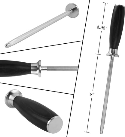 Fillet Knife, 7 Inch Professional Fish Boning Knife for Trimming Meat & Poultry, Flexible Blade, High Carbon German Steel, Riveted Handle - Falcon Series