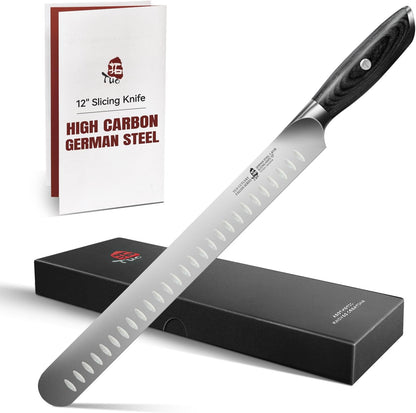 Fillet Knife, 7 Inch Professional Fish Boning Knife for Trimming Meat & Poultry, Flexible Blade, High Carbon German Steel, Riveted Handle - Falcon Series