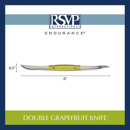 Endurance Grapefruit Tool Collection Stainless Steel, Dishwasher Safe, Double Knife