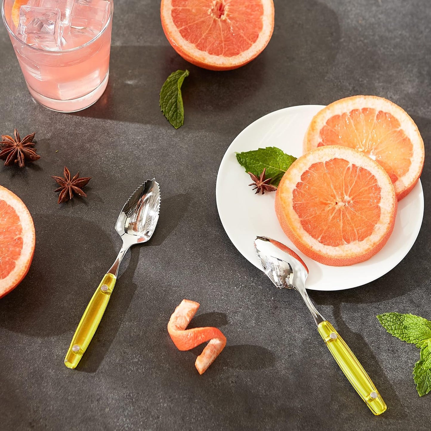 Endurance Grapefruit Tool Collection Stainless Steel, Dishwasher Safe, Double Knife