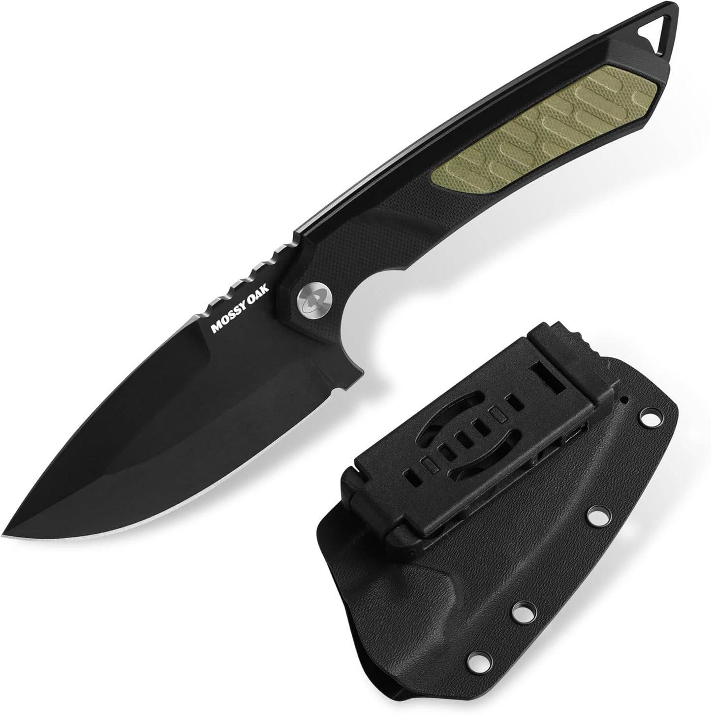 8 Inch Fixed Blade Knife with Kydex Sheath | D2 Steel Full Tang Outdoor Camping Knife, G10 Handle for Bushcraft, Survival, Camping, Hiking