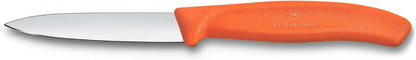 Swiss Classic 3.25 Inch Straight Edge Spear Point Paring Knife - Orange