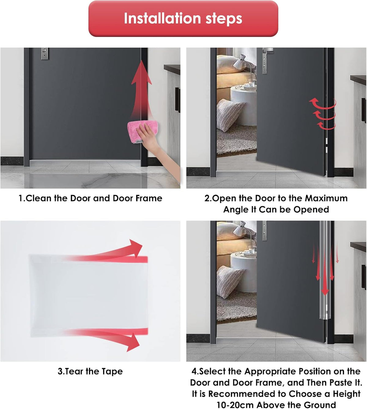Door Pinch Guard Baby Proofing, Door Hinge Cover, Door Protector for Kids Finger Safety, Door Finger Pinch Guards Heavy Duty, Door jam Shield