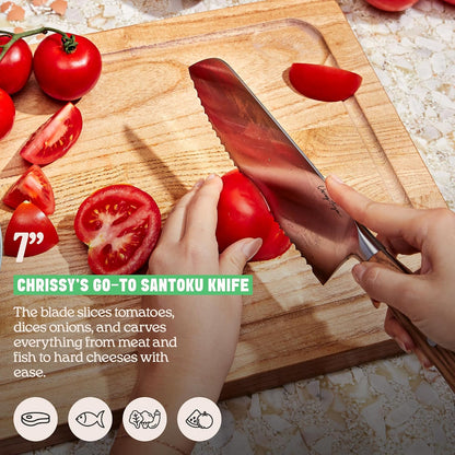 3-Piece Kitchen Knife Set, Stainless Steel