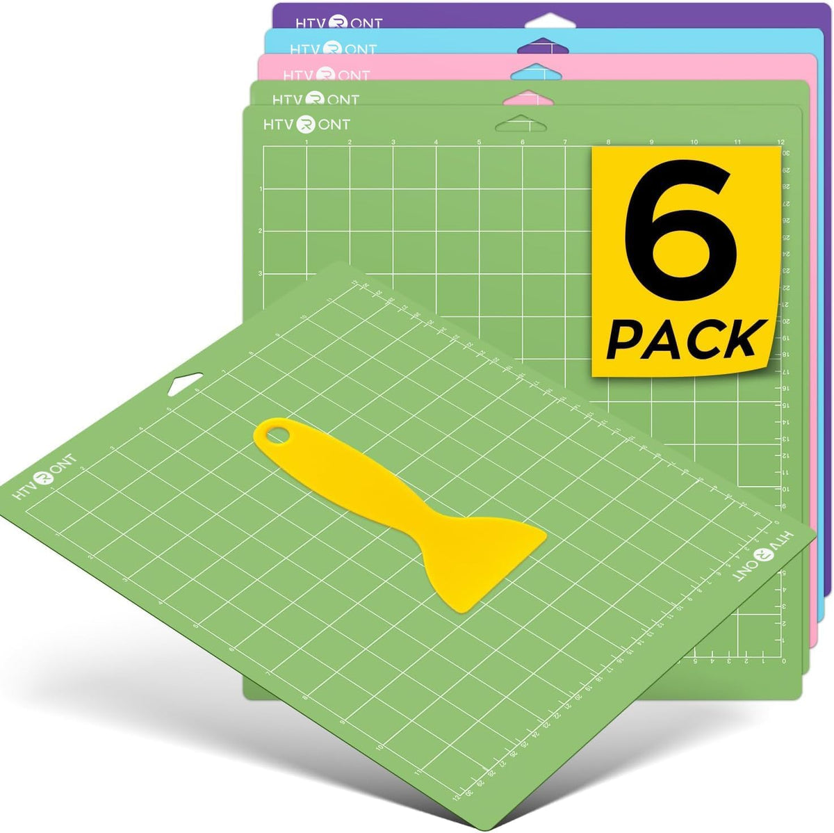Cutting Mats 12"x12", 6 Pcs, Compatible with Cricut Maker/Explore
