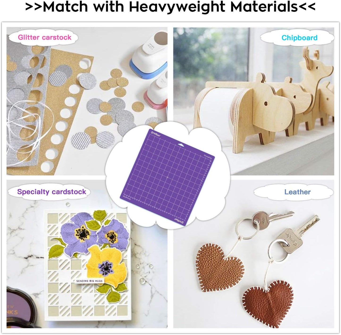 Cutting Mats 12"x12", 6 Pcs, Compatible with Cricut Maker/Explore