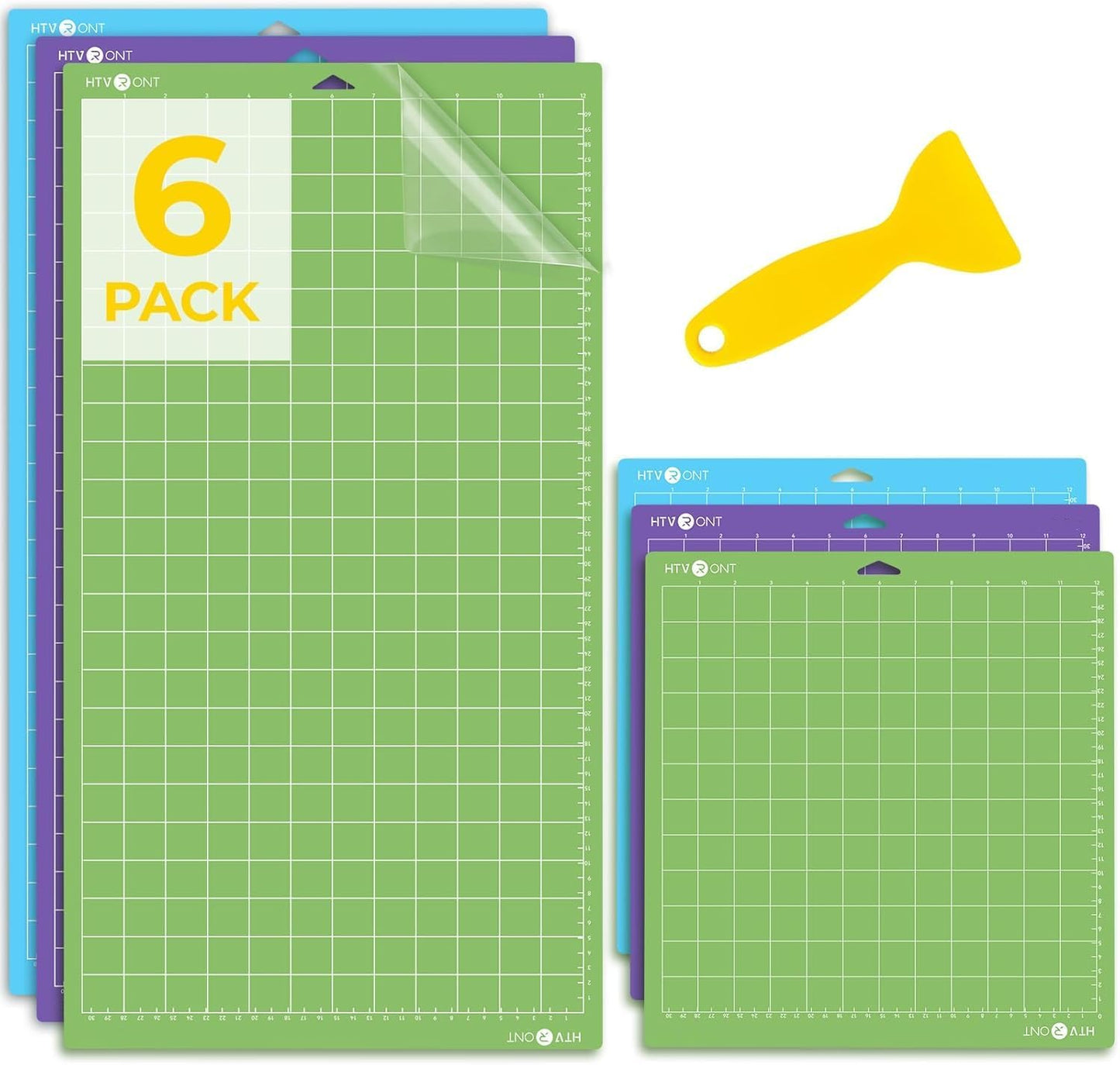 Cutting Mats 12"x12", 6 Pcs, Compatible with Cricut Maker/Explore