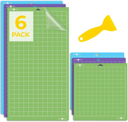 Cutting Mats 12"x12", 6 Pcs, Compatible with Cricut Maker/Explore