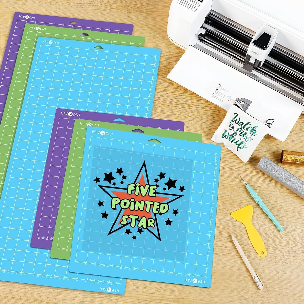 Cutting Mats 12"x12", 6 Pcs, Compatible with Cricut Maker/Explore