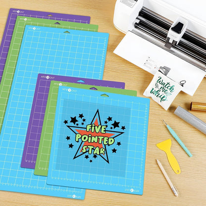 Cutting Mats 12"x12", 6 Pcs, Compatible with Cricut Maker/Explore