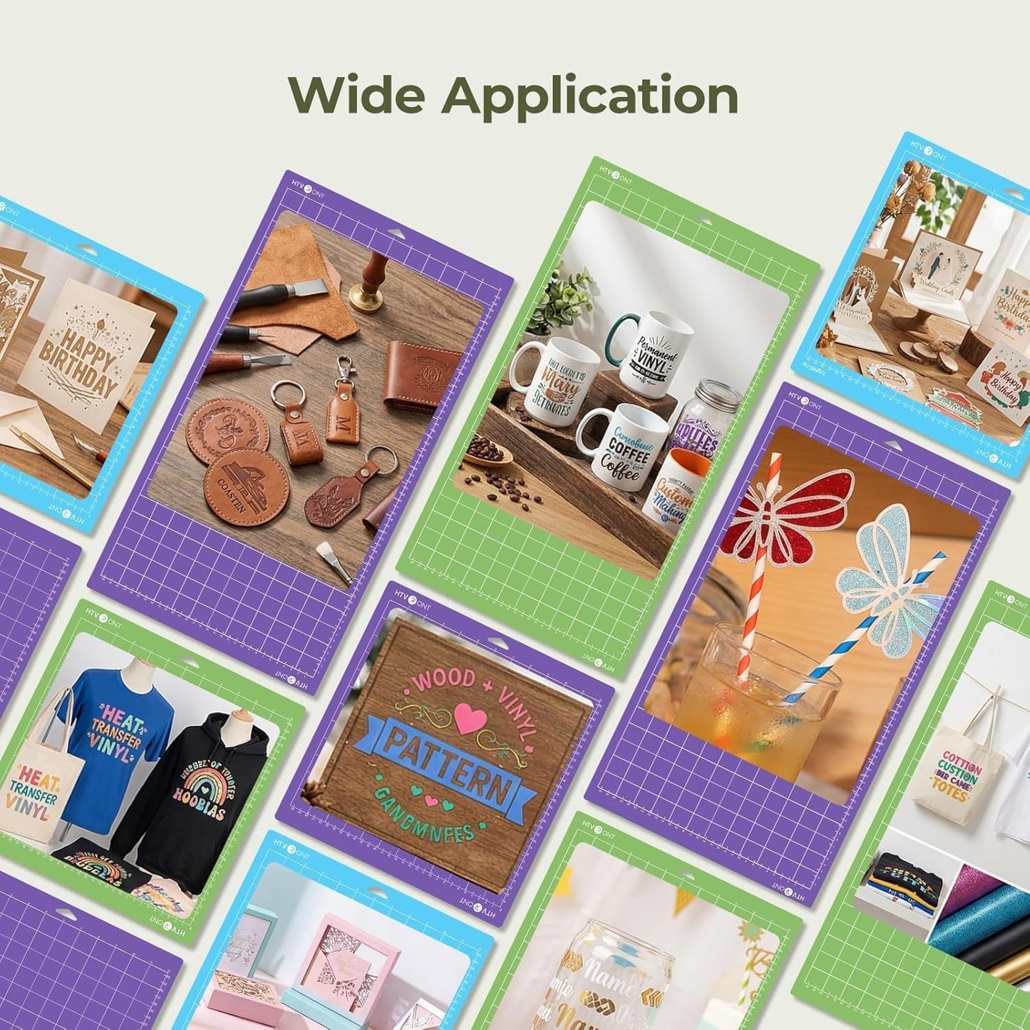 Cutting Mats 12"x12", 6 Pcs, Compatible with Cricut Maker/Explore