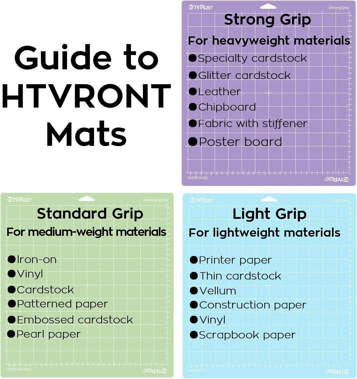 Cutting Mats 12"x12", 6 Pcs, Compatible with Cricut Maker/Explore