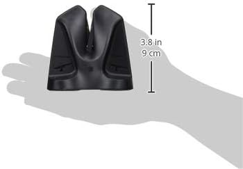 Knife Sharpener FastEdge II with Auto Adjusting Spring Loaded Inserts Knife Sharpener & Hone 2 in 1 System Sharpens and Hones, Ergonomic and Anti-Slip Pads on bottom (Black)