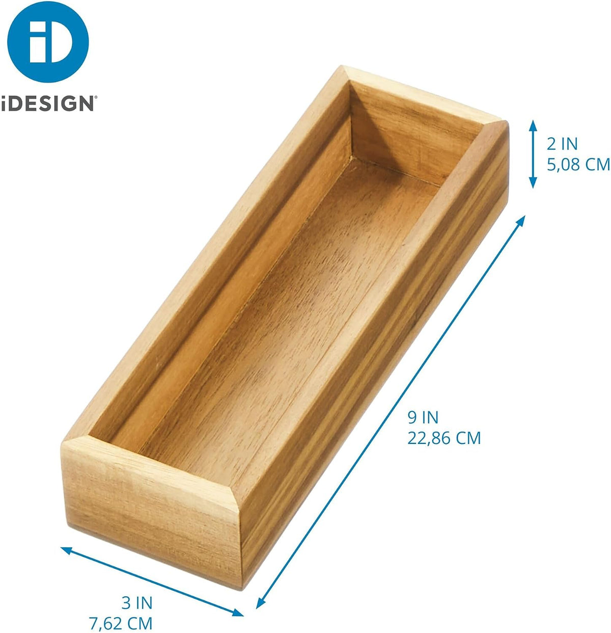 Acacia Wood Kitchen Drawer Organizer - Set of 3 - Natural | Kitchen and Pantry