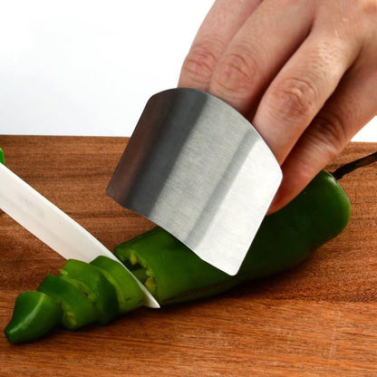 Stainless Steel Finger Guard, Multifunctional Finger Protector for Cutting Food Slicing Finger Guard, Protector Avoid Hurting When Slicing and Dicing Kitchen (10Pcs)