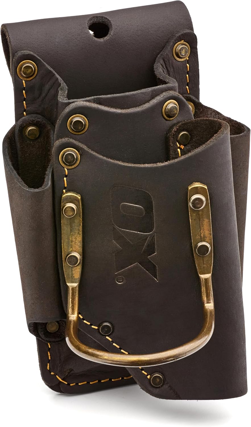 Leather Tool Holsters & Pouches – Hammer, Tape Measure, Utility & Roofer’s Knife Holders – Durable Oil-Tanned Leather for 2" Tool Belts