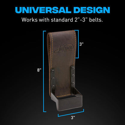 Leather Tool Holsters & Pouches – Hammer, Tape Measure, Utility & Roofer’s Knife Holders – Durable Oil-Tanned Leather for 2" Tool Belts