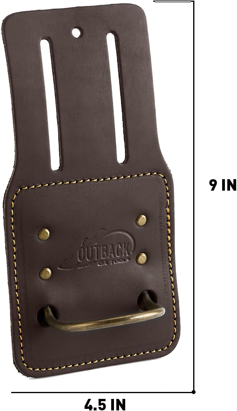 Leather Tool Holsters & Pouches – Hammer, Tape Measure, Utility & Roofer’s Knife Holders – Durable Oil-Tanned Leather for 2" Tool Belts