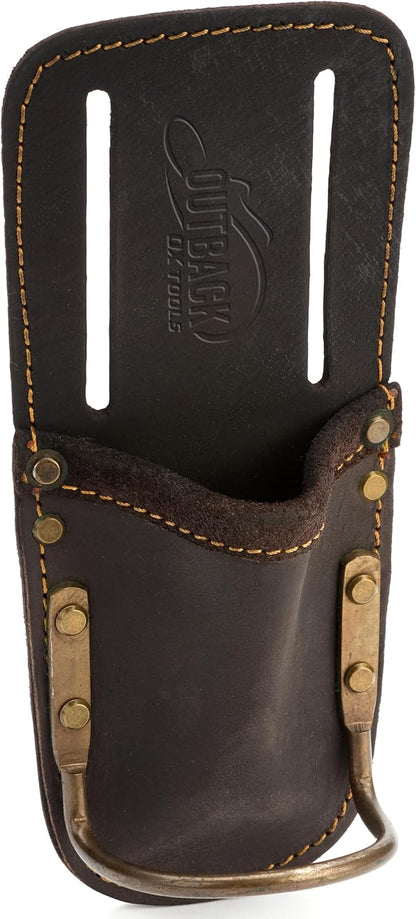 Leather Tool Holsters & Pouches – Hammer, Tape Measure, Utility & Roofer’s Knife Holders – Durable Oil-Tanned Leather for 2" Tool Belts