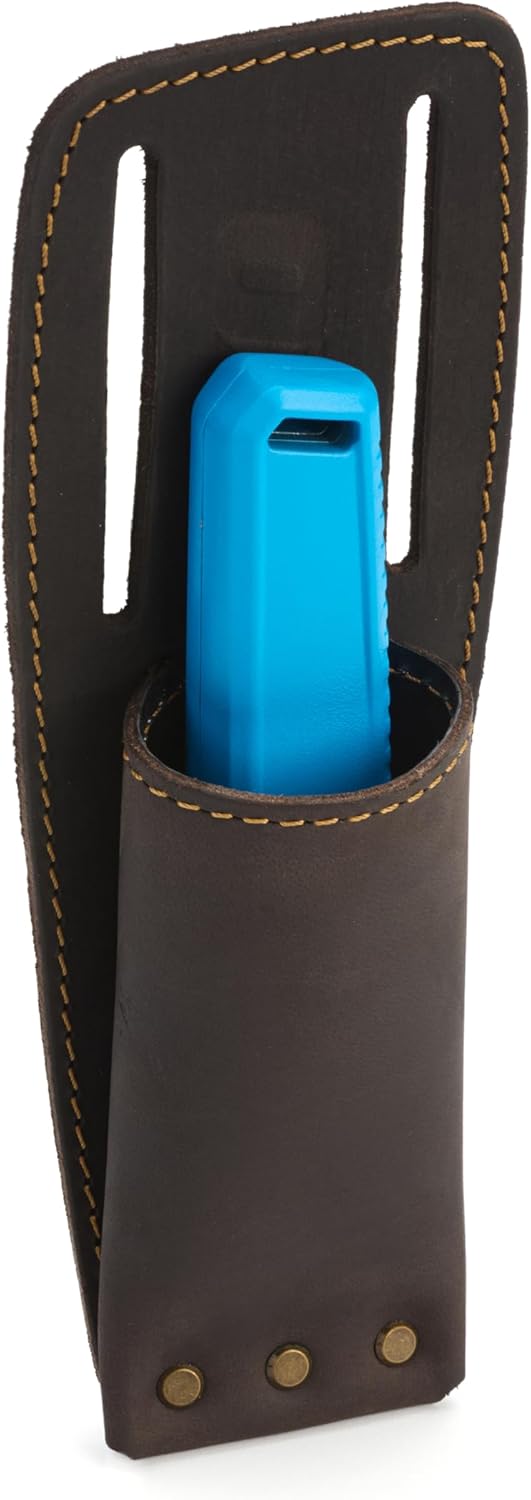 Leather Tool Holsters & Pouches – Hammer, Tape Measure, Utility & Roofer’s Knife Holders – Durable Oil-Tanned Leather for 2" Tool Belts