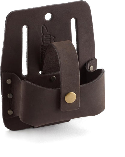 Leather Tool Holsters & Pouches – Hammer, Tape Measure, Utility & Roofer’s Knife Holders – Durable Oil-Tanned Leather for 2" Tool Belts