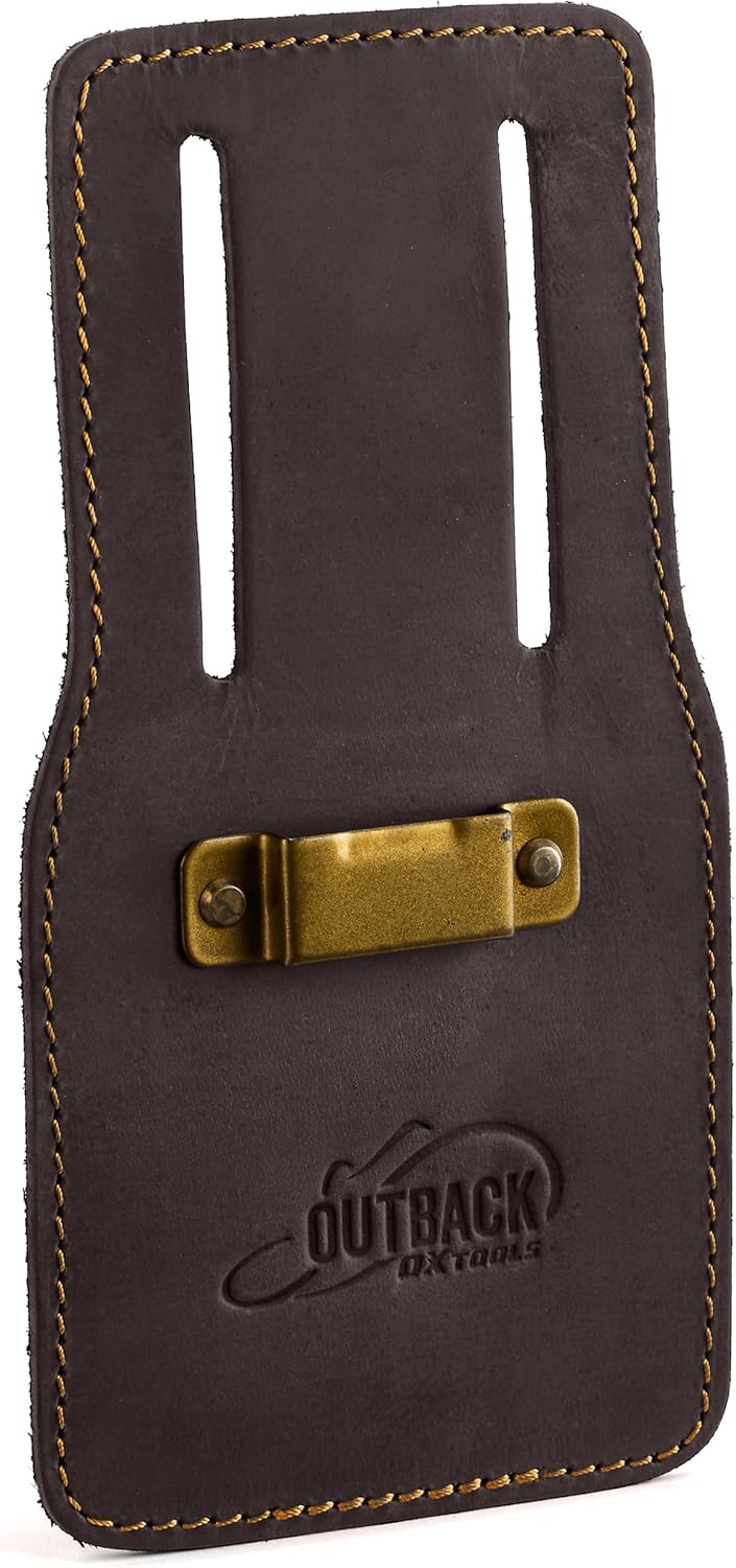 Leather Tool Holsters & Pouches – Hammer, Tape Measure, Utility & Roofer’s Knife Holders – Durable Oil-Tanned Leather for 2" Tool Belts
