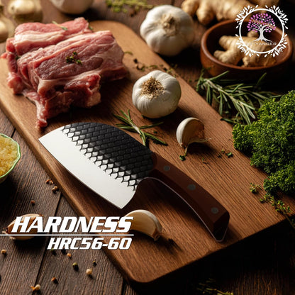 Full Tang Kitchen Knife Set with Carrybag with Butcher Paper Roll