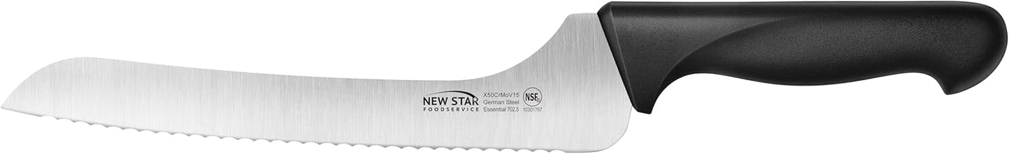 Essential 9-Inch Offset Serrated Bread Knife, German Steel