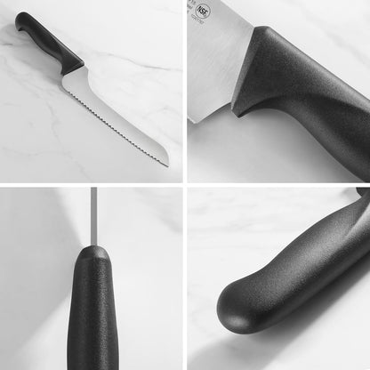 Essential 9-Inch Offset Serrated Bread Knife, German Steel