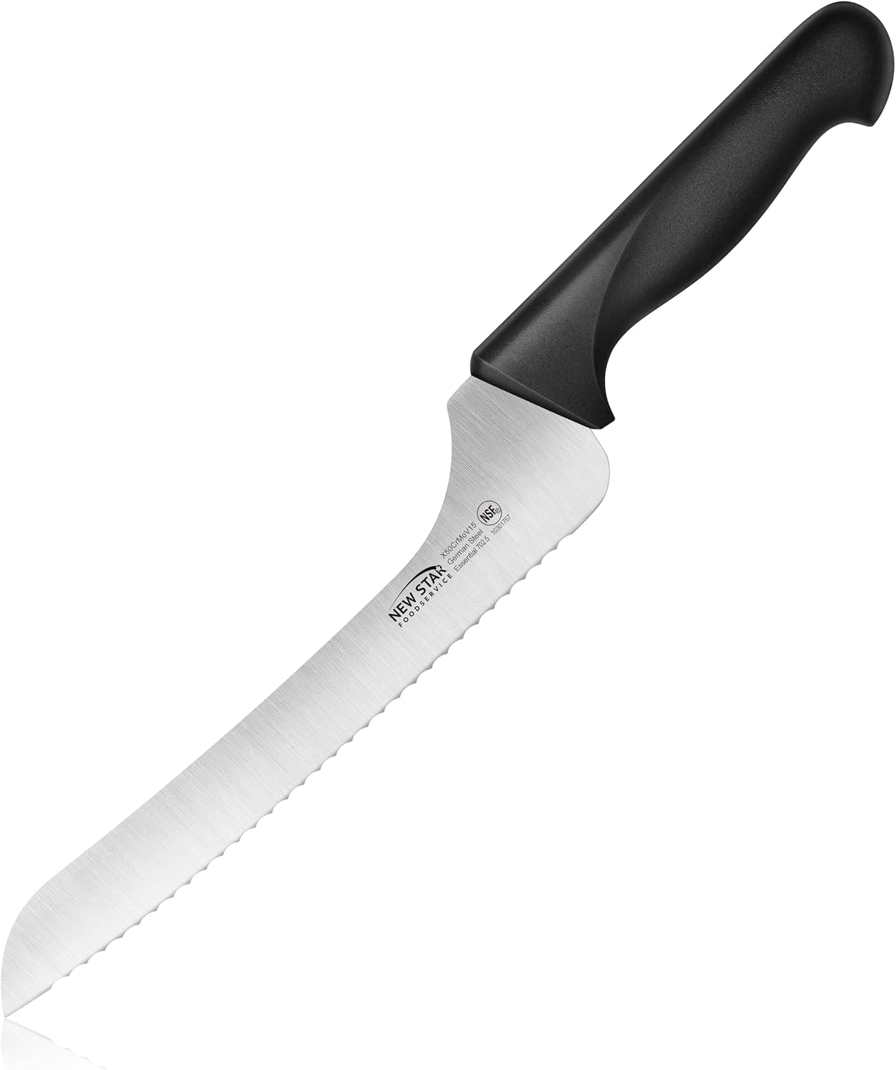 Essential 9-Inch Offset Serrated Bread Knife, German Steel