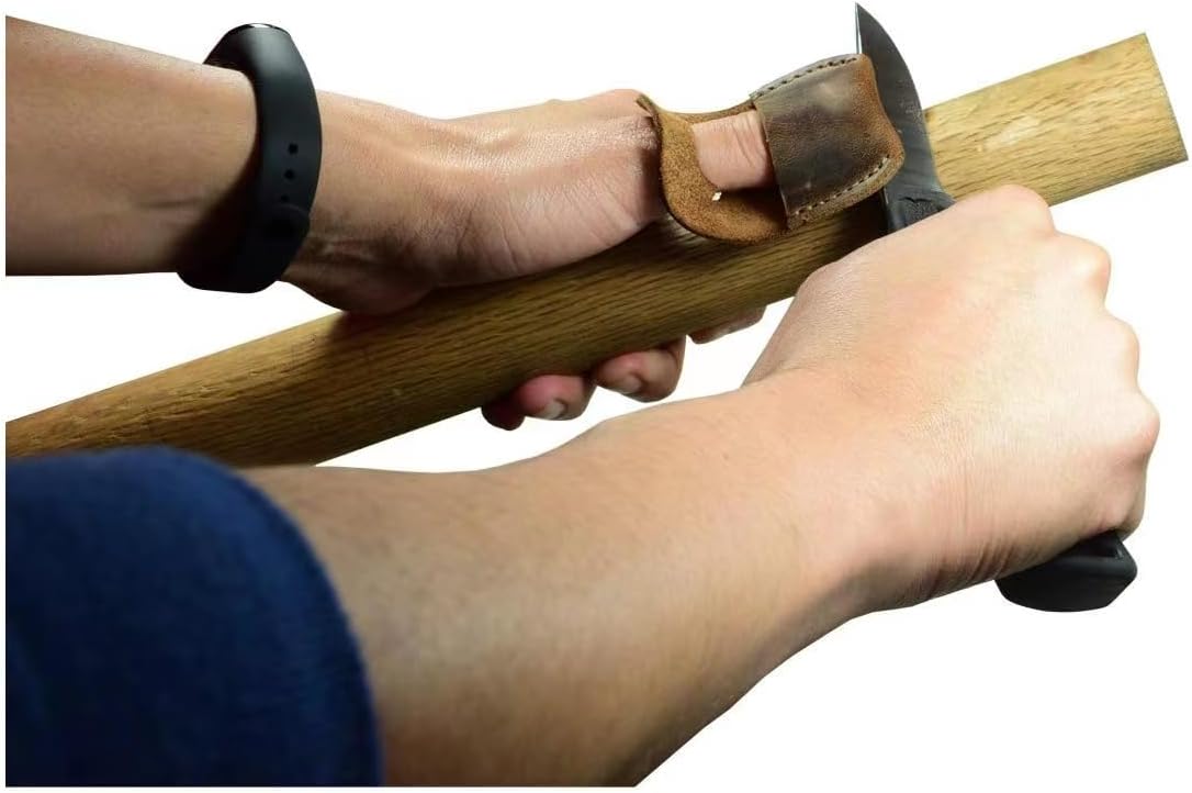 Whittling Kit Wood Carving Gloves - Wood Grain Tool Thumb Guard, Whittling Kit Thumb Guard, Leather Finger Protector,Wood Carving Tools, Wood Carving Kit, Spoon Carving Kit