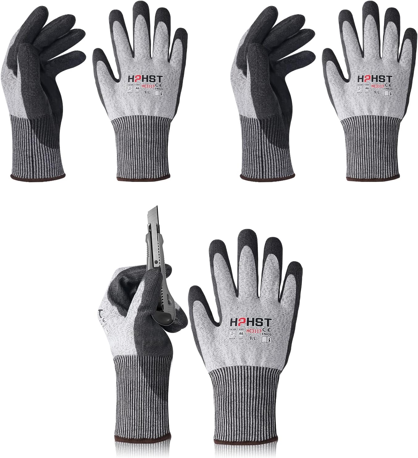 Cut Resistant Gloves Level A6 Cut Proof Work Gloves Smart Touch