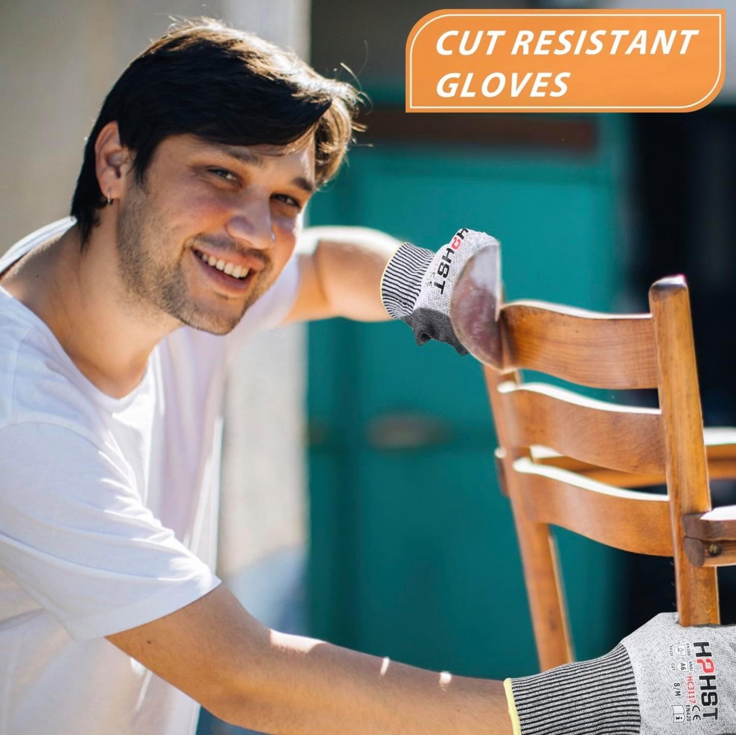 Cut Resistant Gloves Level A6 Cut Proof Work Gloves Smart Touch