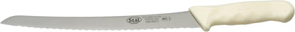 Sof-Tek, 10" Wide Bread/Pastry Knife, Soft Grip Handle,Silver/Black/Blue