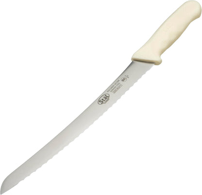 Sof-Tek, 10" Wide Bread/Pastry Knife, Soft Grip Handle,Silver/Black/Blue