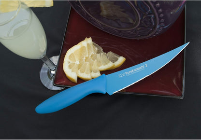 Pure Komachi 2 Series Serrated Multi-Utility Knife blue